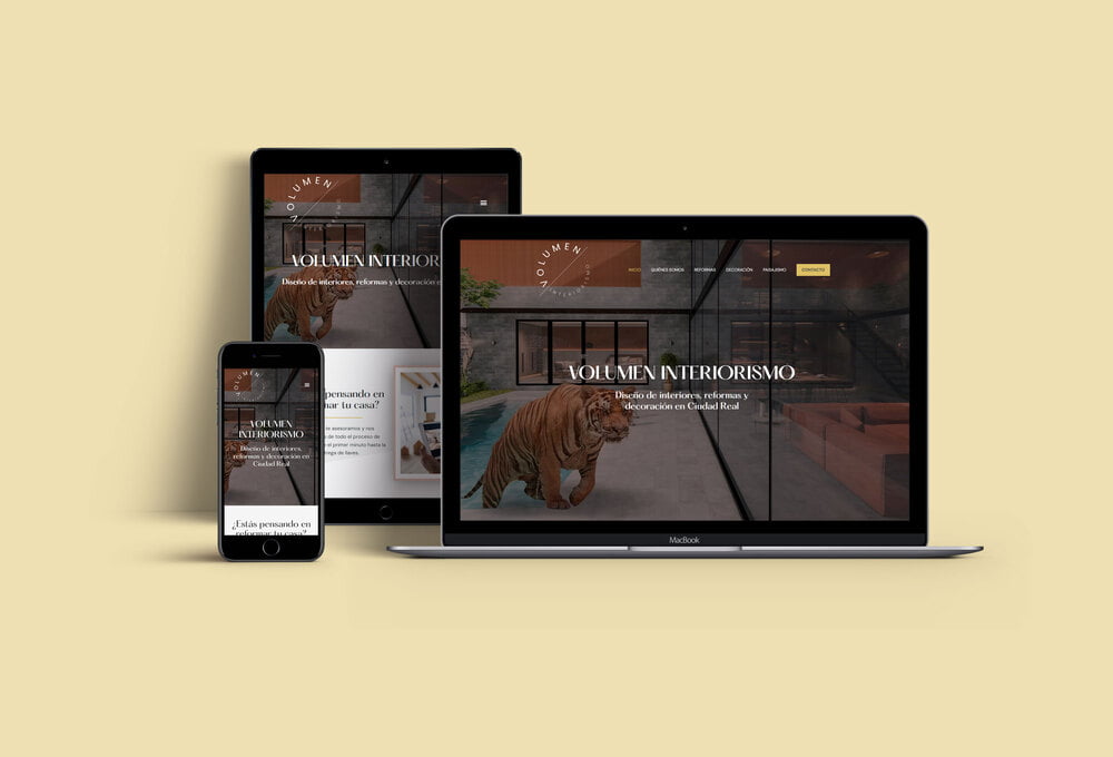 lydia calero proyecto web volumen interiorismo